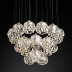 Boule Round Cluster Chandelier 24"