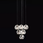 Boule Round Cluster Chandelier 14"