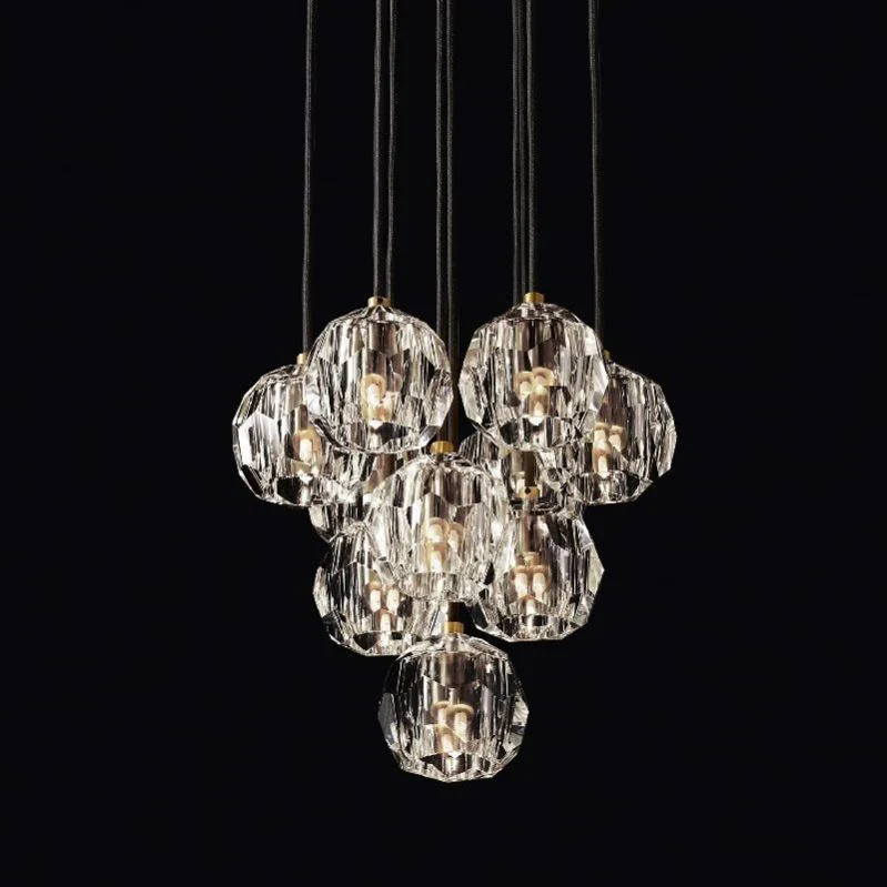 Boule Round Cluster Chandelier 14"