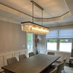 Odeon Rectangular Tiered Chandelier 59"