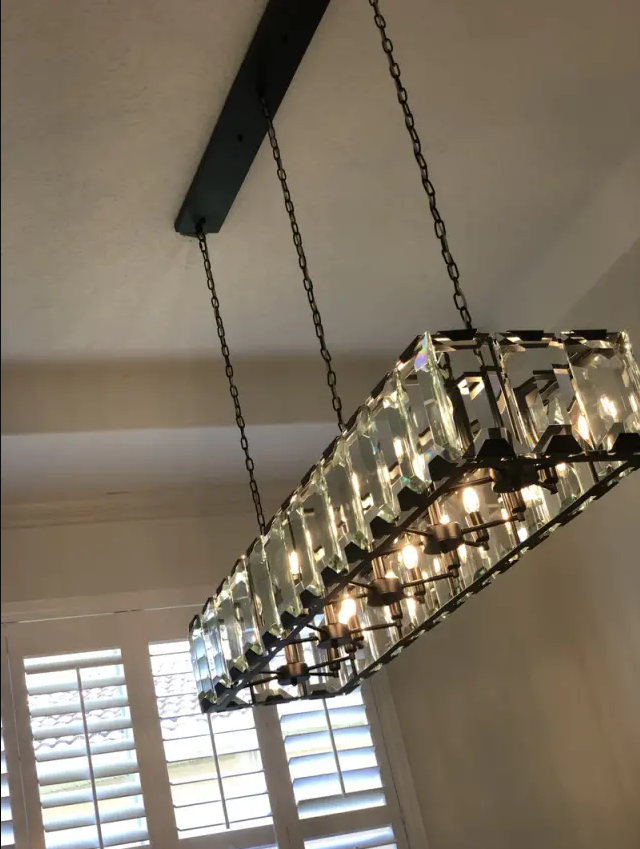 Harlow Crystal Rectangle Chandelier 42"