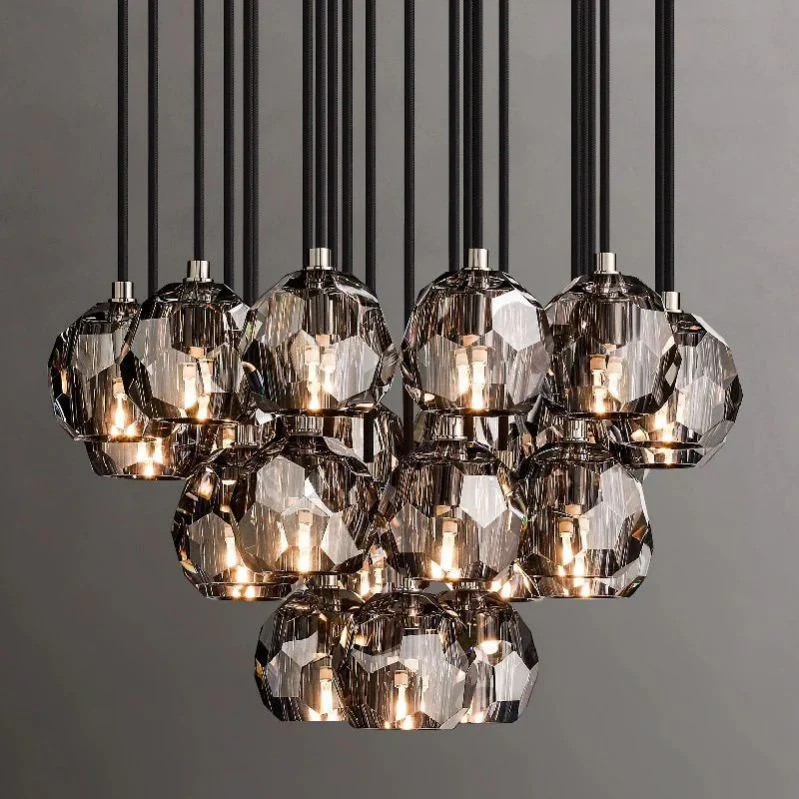 Boule Round Cluster Chandelier 24"