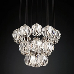 Boule Round Cluster Chandelier 19"