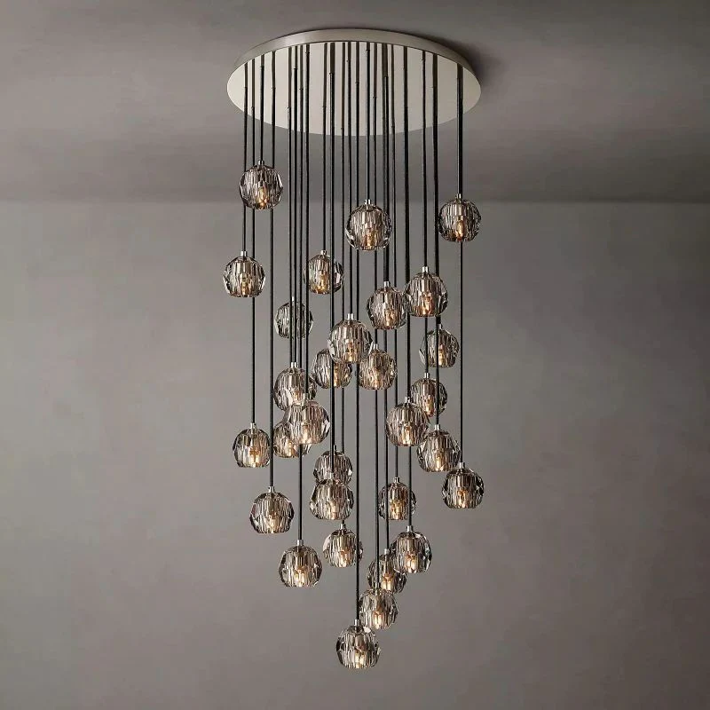 Boule Round Chandelier 30"