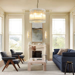 San Marco Glass Round Chandelier 22"