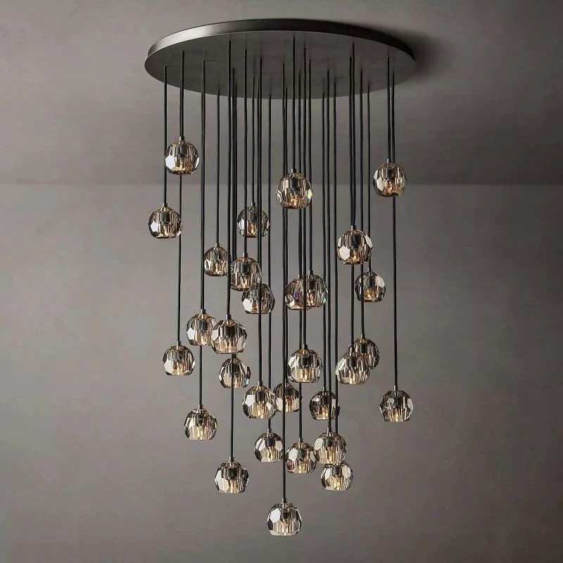 Boule Round Chandelier 40"