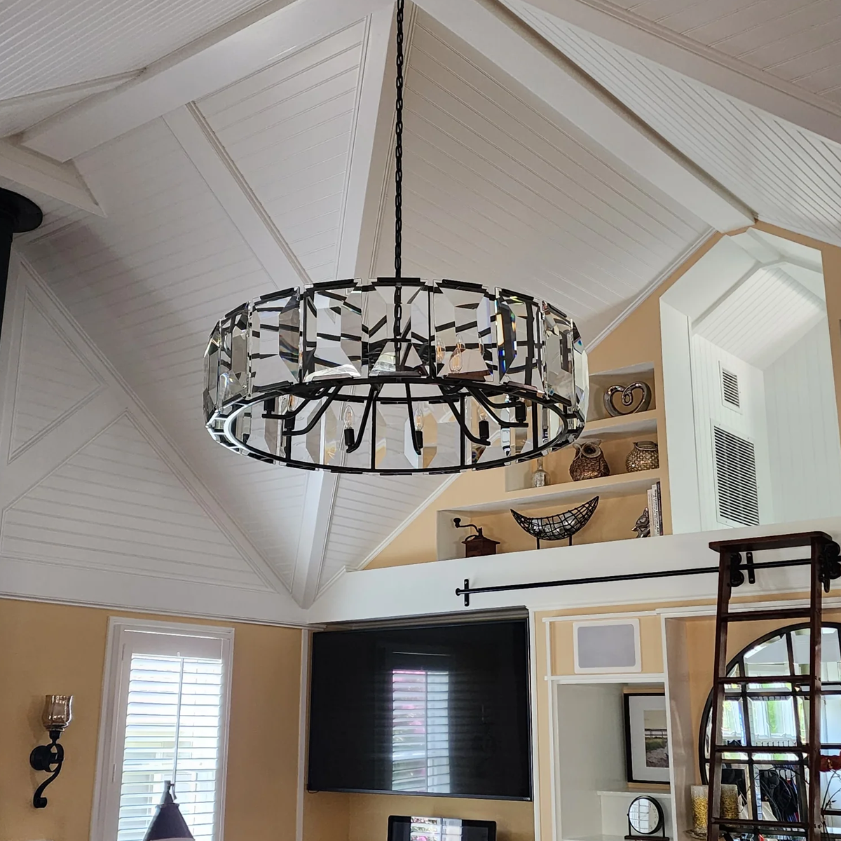 Harlow Crystal Round Chandelier 31"