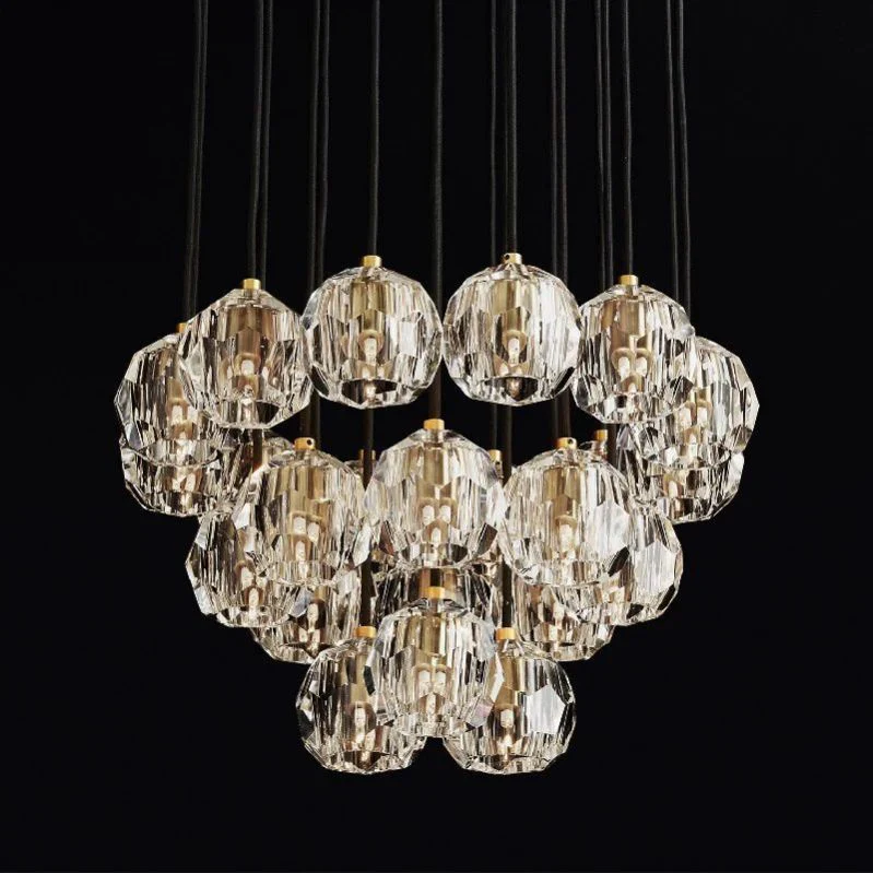 Boule Round Cluster Chandelier 24"