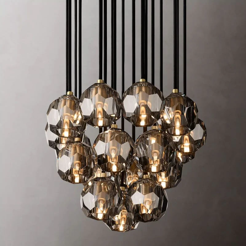 Boule Round Cluster Chandelier 19"