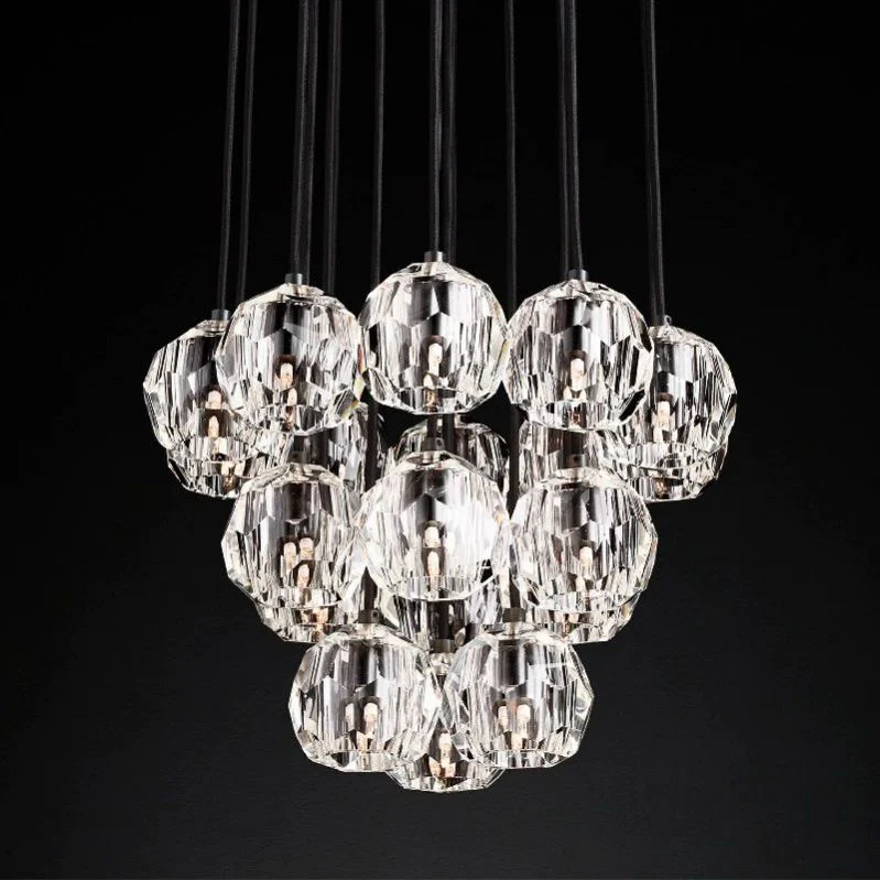 Boule Round Cluster Chandelier 19"