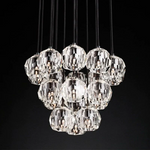 Boule Round Cluster Chandelier 19"
