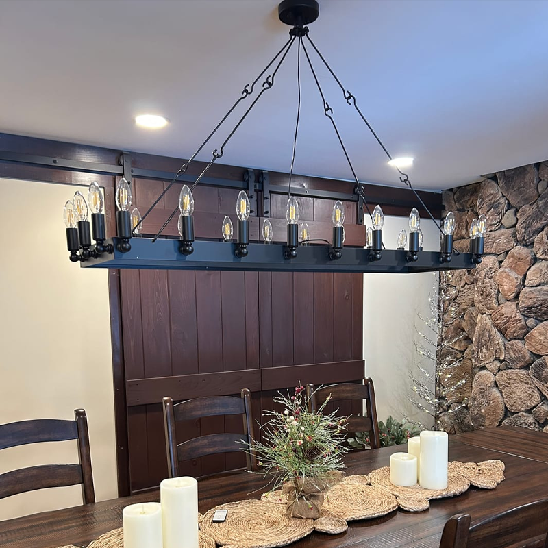 Camille Rectangle Chandelier 41"
