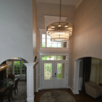 San Marco Glass Two-Tier Round Chandelier 60"