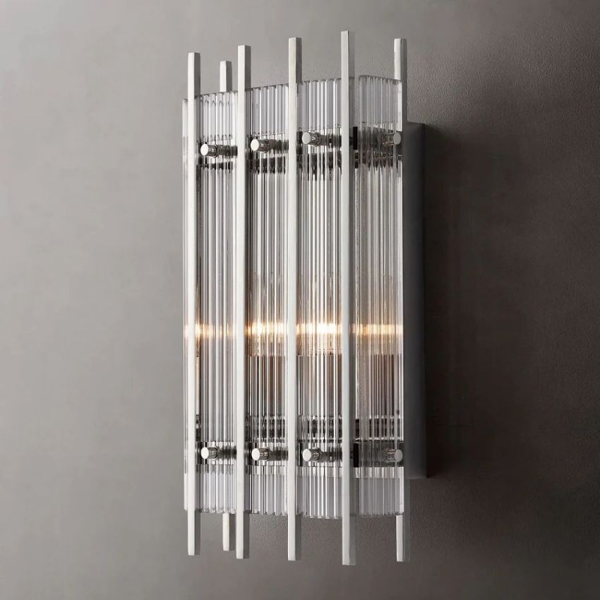 San Marco Glass Rectangle Wall Sconce