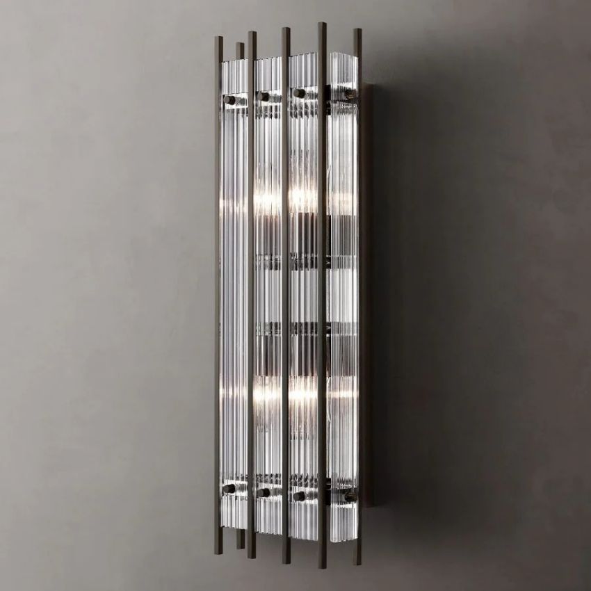 San Marco Glass Rectangle Wall Sconce
