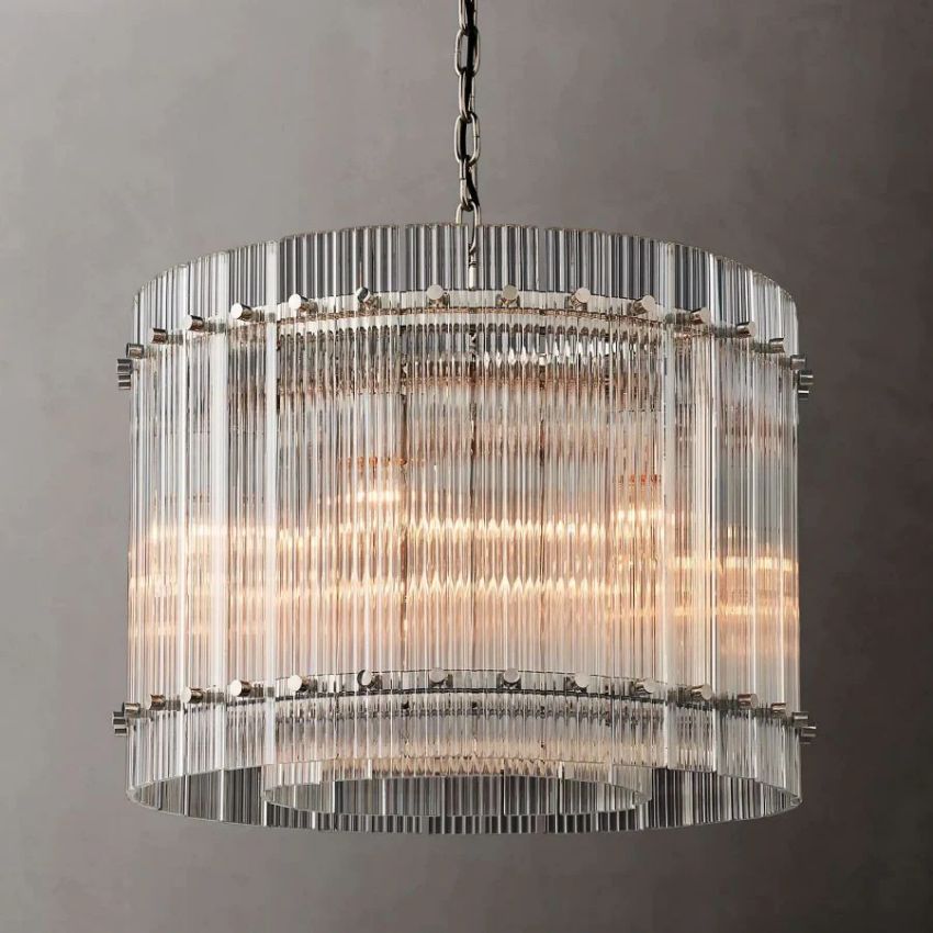 San Marco Glass Round Chandelier 22"