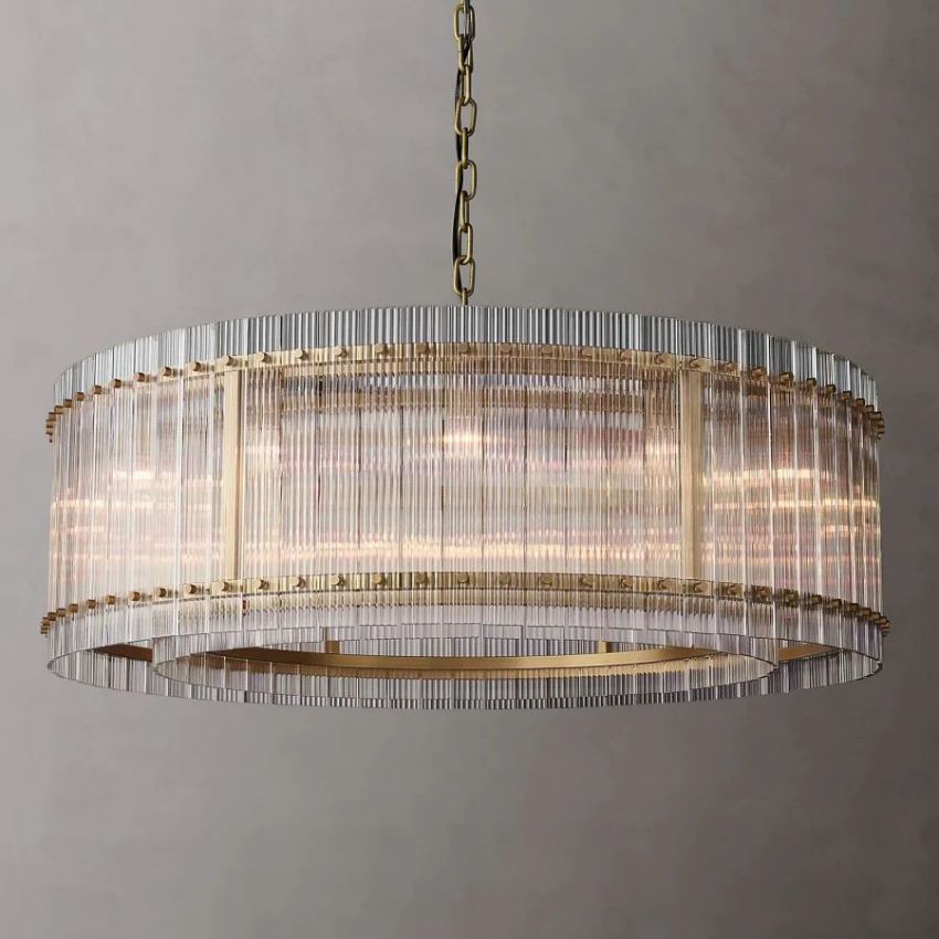 San Marco Glass Round Chandelier 48"