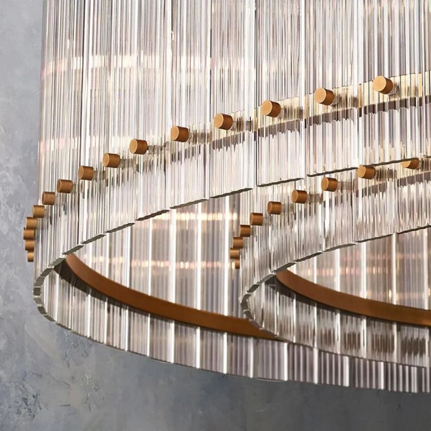 San Marco Glass Round Chandelier 48"