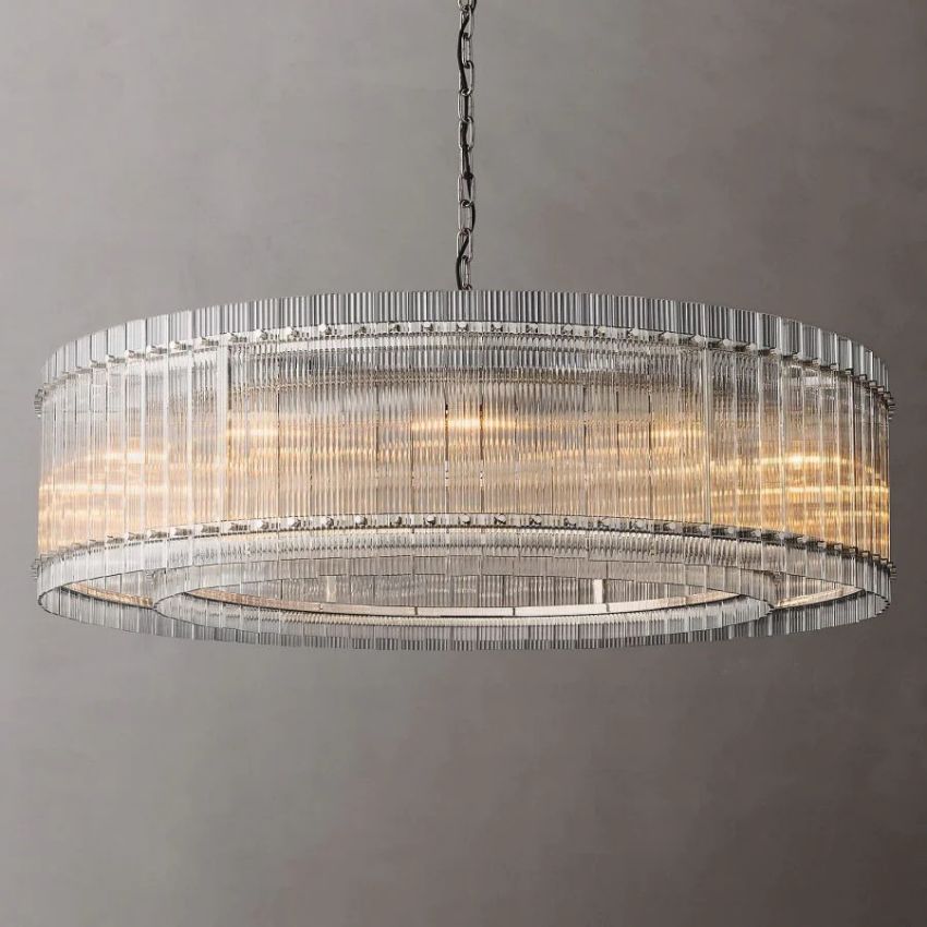 San Marco Glass Round Chandelier 60"