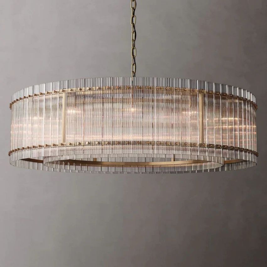San Marco Glass Round Chandelier 60"