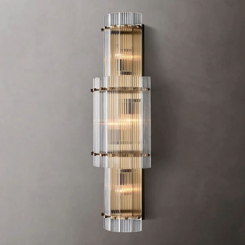 San Marco Glass Round Wall Sconce