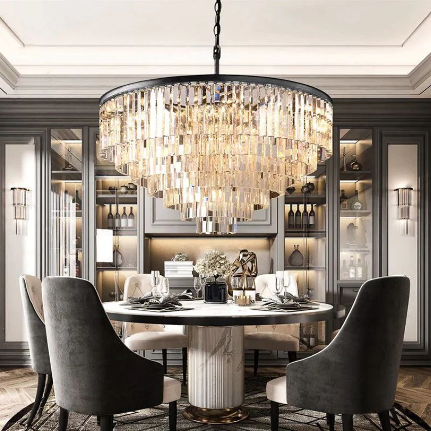 Odeon Round Chandelier 44"