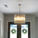 San Marco Glass Round Chandelier 22"