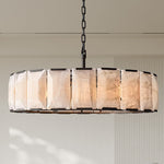 Harlow Calcite Round Chandelier 43"