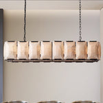 Harlow Calcite Rectangle Chandelier 54"
