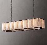 Harlow Calcite Rectangle Chandelier 54"
