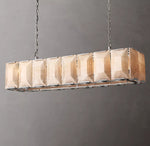Harlow Calcite Rectangle Chandelier 54"