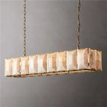 Harlow Calcite Rectangle Chandelier 54"