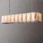 Harlow Calcite Rectangle Chandelier 62"