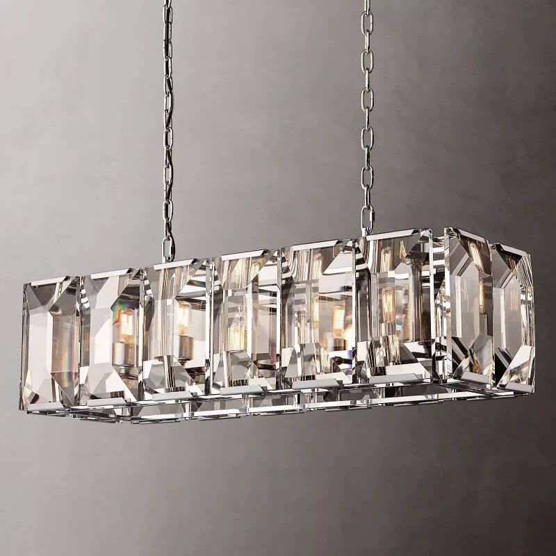 Harlow Crystal Rectangle Chandelier 42"