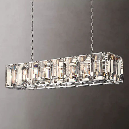 Harlow Crystal Rectangle Chandelier 54"
