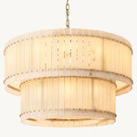 San Marco Alabaster Tiered Round Chandelier 48"