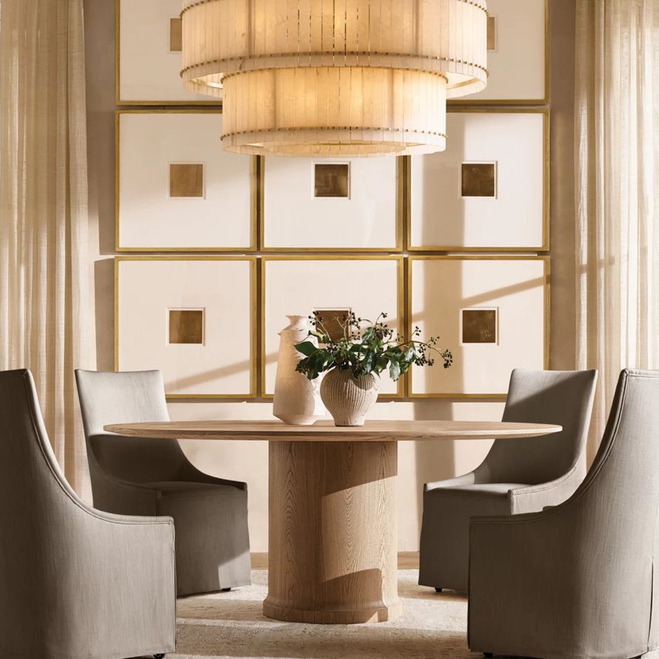 San Marco Alabaster Tiered Round Chandelier 60"