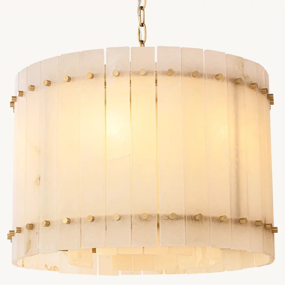 San Marco Alabaster Round Chandelier 22"
