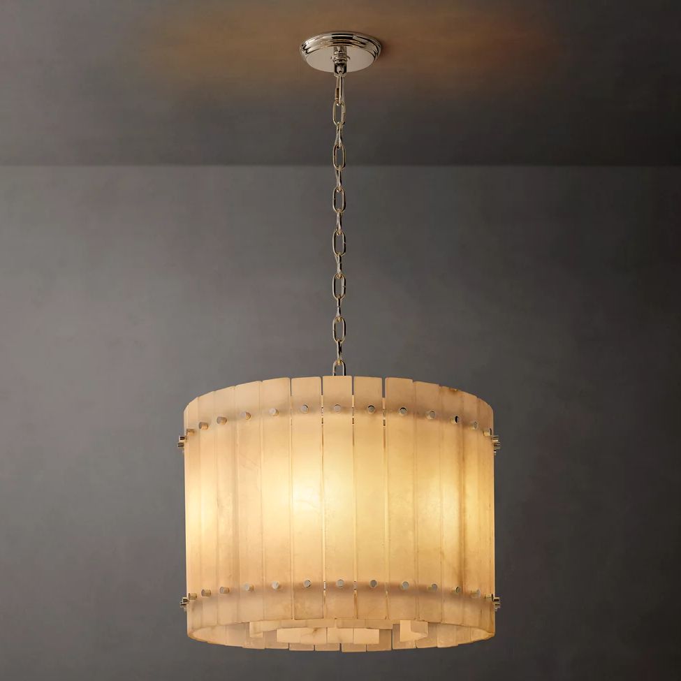 San Marco Alabaster Round Chandelier 22"