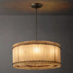 San Marco Alabaster Round Chandelier 37"