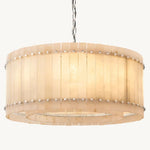 San Marco Alabaster Round Chandelier 37"