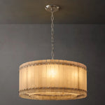 San Marco Alabaster Round Chandelier 37"