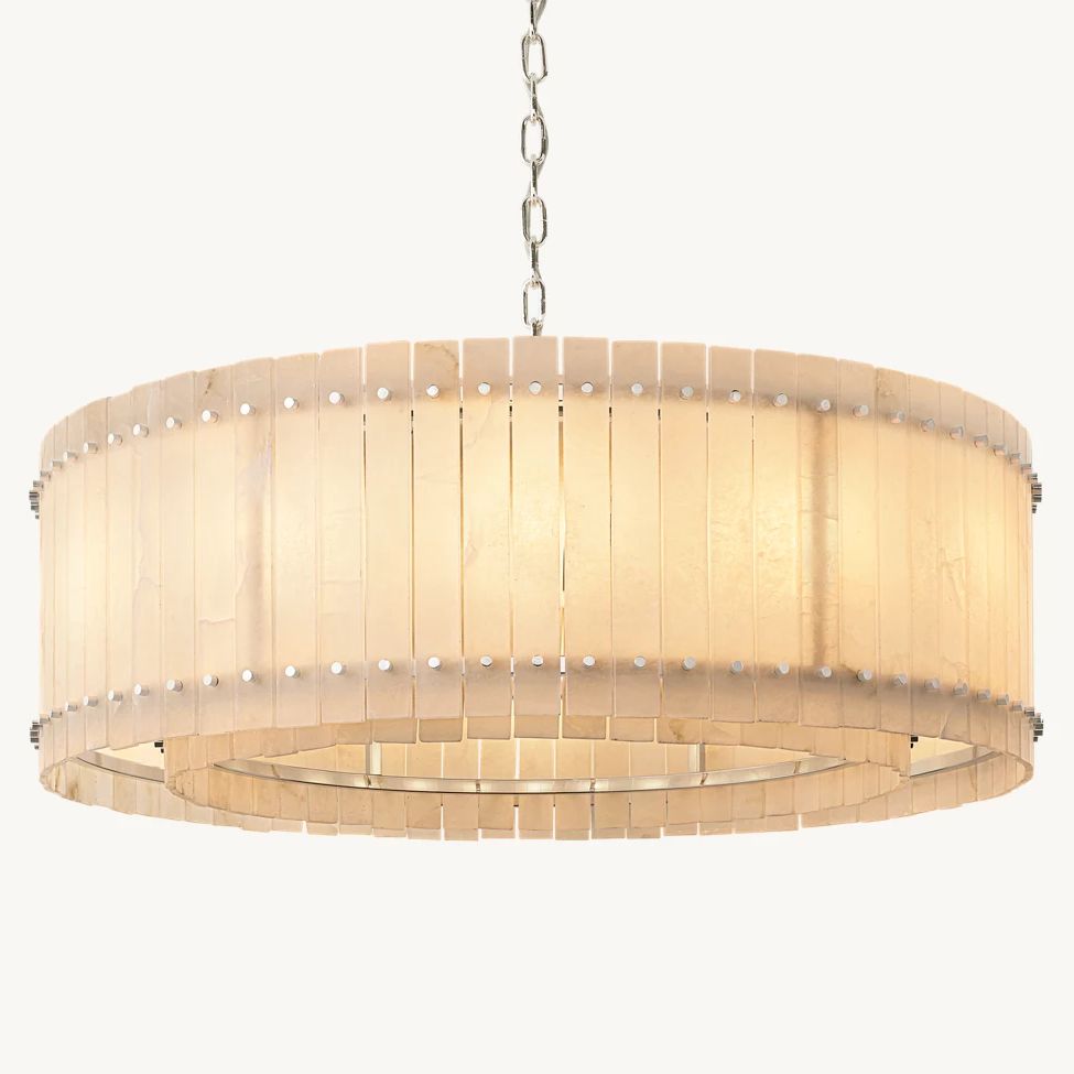 San Marco Alabaster Round Chandelier 48"
