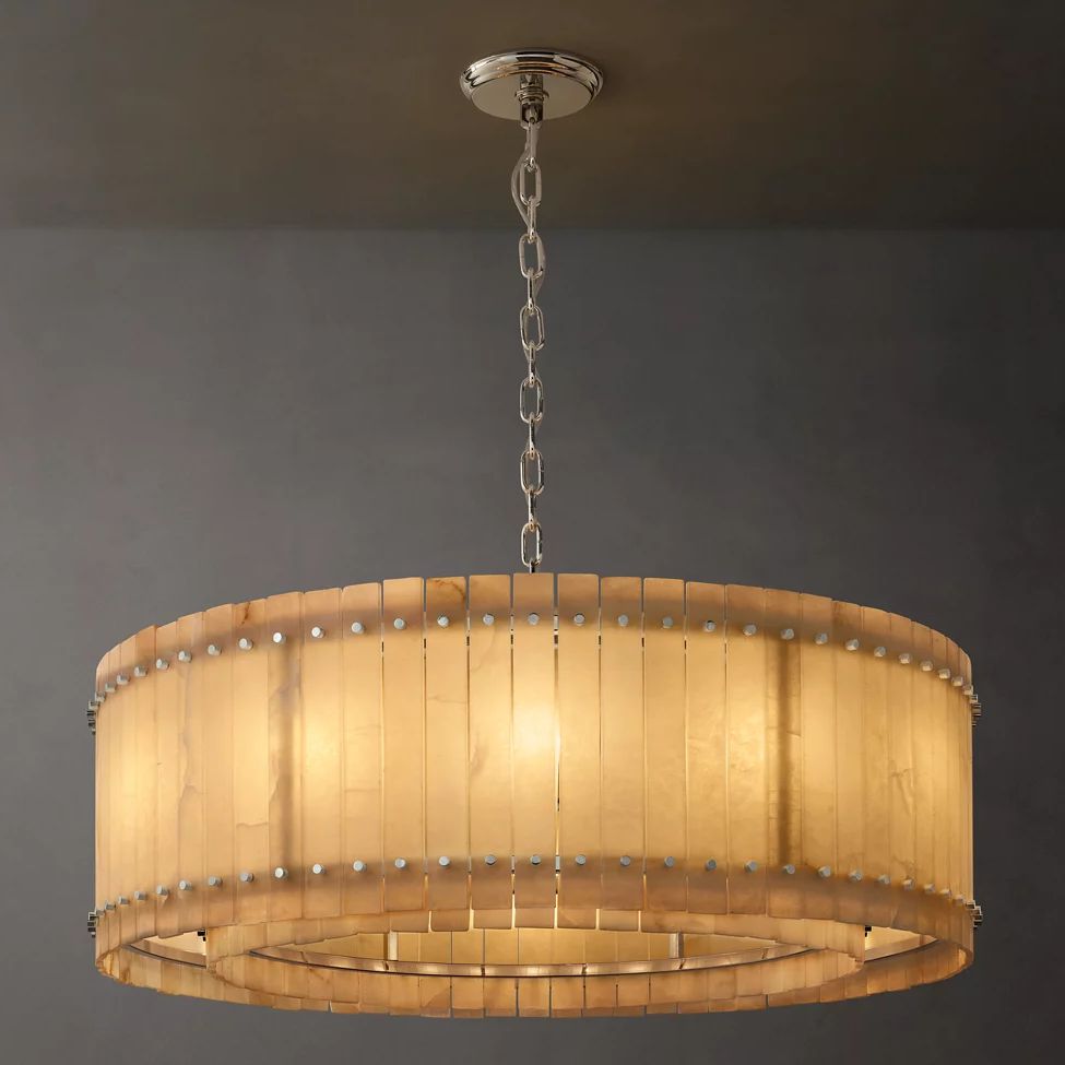 San Marco Alabaster Round Chandelier 48"
