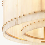 San Marco Alabaster Round Chandelier 60"