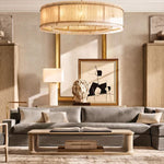 San Marco Alabaster Round Chandelier 60"