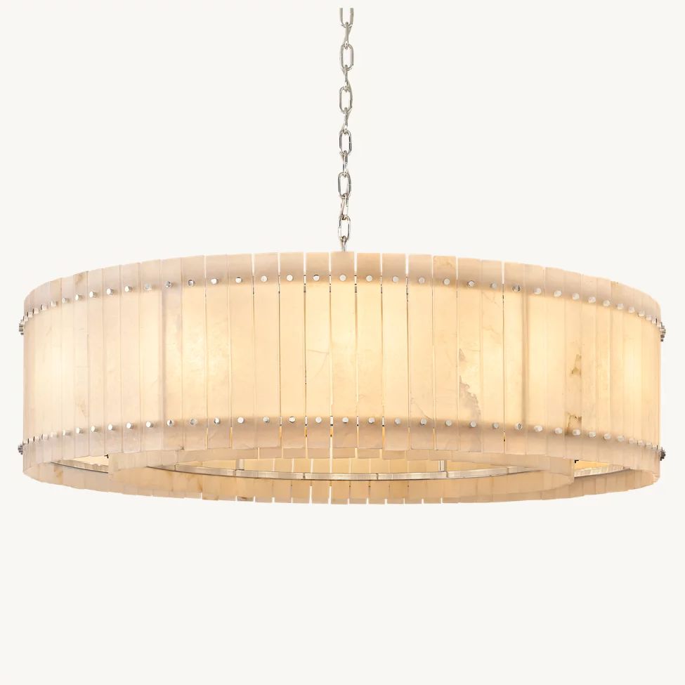 San Marco Alabaster Round Chandelier 60"