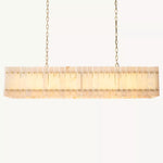 San Marco Alabaster Linear Chandelier 54"