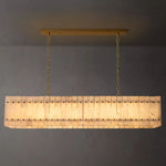 San Marco Alabaster Linear Chandelier 54"