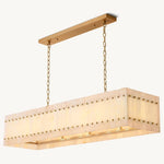 San Marco Alabaster Linear Chandelier 54"